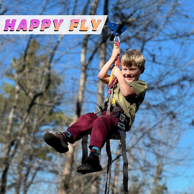 Slackers 70' Hawk Zipline Kit with Seat + Spring Brake